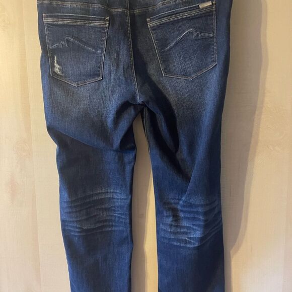 White House Black Market slim crop jeans distressed,‎ size 14 - Picture 11 of 13